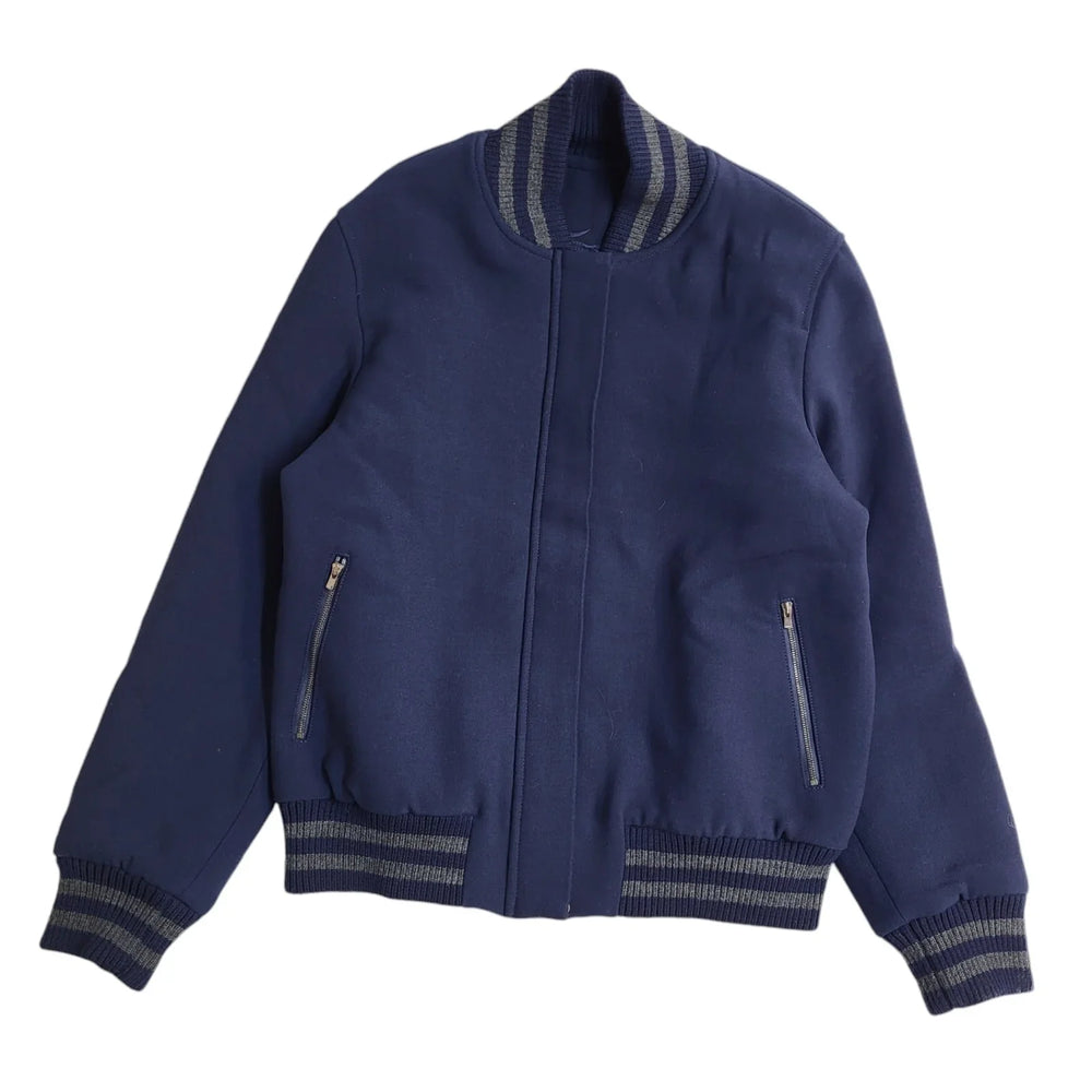 Lacoste Navy Blue Zipped Bomber Jacket Uk Women's Size 14 EE910