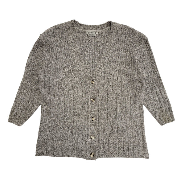 Sweet Valley Vintage 90's Grey Button Up Cardigan UK Womens Size L