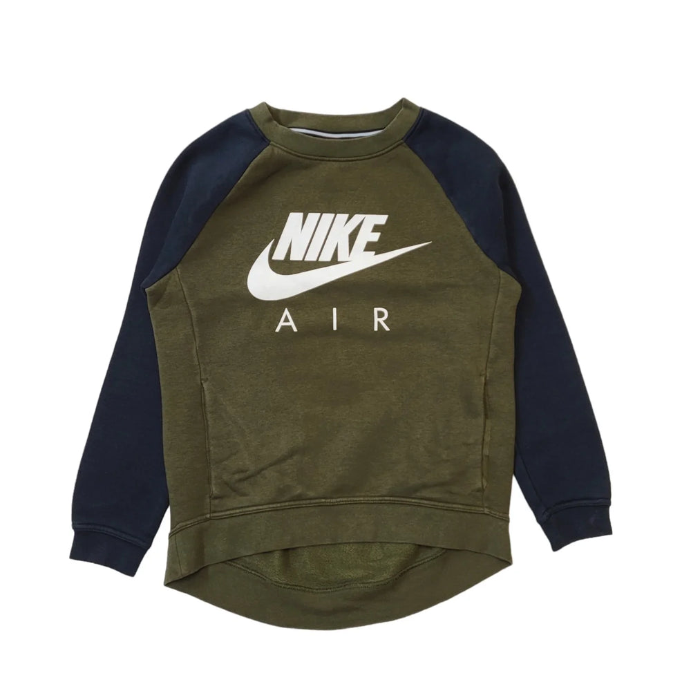 Nike Black Green Spell Out Casual Sports Sweatshirt Men's  UK S EU 46 H164
