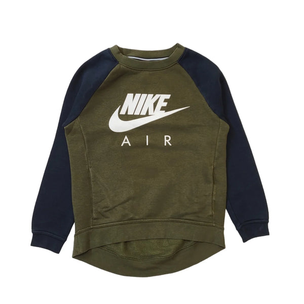 Nike Black Green Spell Out Casual Sports Sweatshirt Men's  UK S EU 46 H164