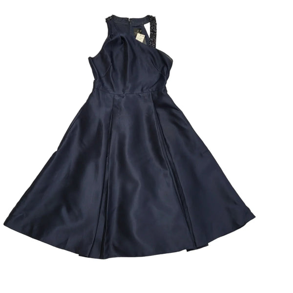 Adrianna Pappell Blue Crystal Trim Wrap Dress Women's UK M 10 BNWT K919