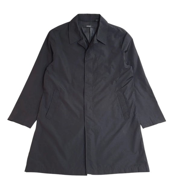 DKNY Overcoat Black Button Lightweight UK Men's Size L L881