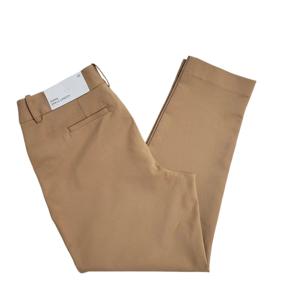 Liz Claiborne Emma Beige Cropped Trousers UK Women's 8 W26 L24 Bnwt EE832