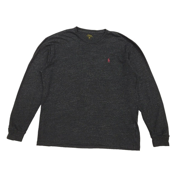 Polo Ralph Lauren Grey Crew Neck Cotton Jumper Uk Men's Medium BB848