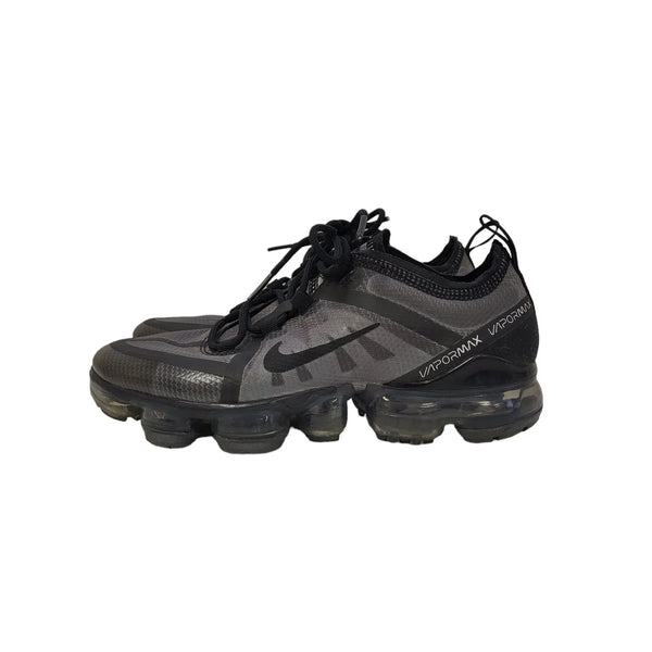 Nike Vapormax 2019 Grey Black Canvas Lace-Up Sports Trainers Girl's Uk Size 4