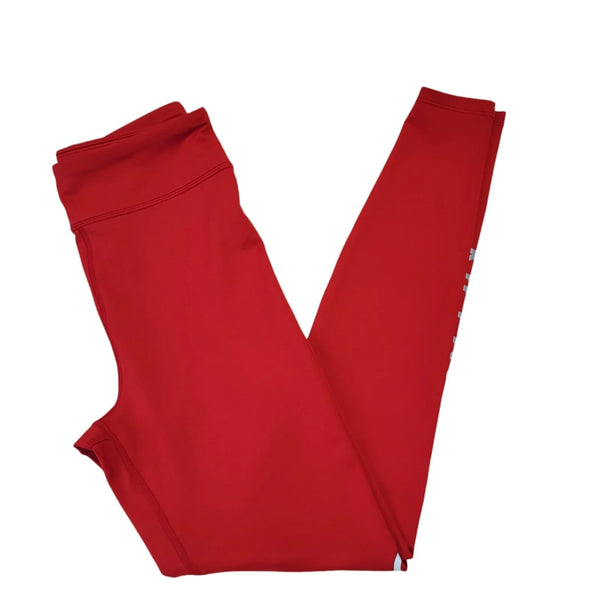 Calvin Klein Red Skinny Sports Leggings Uk Women's Size XS W24 L25 Bnwt EE143