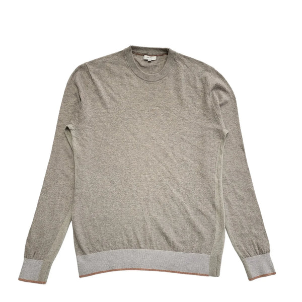 Reiss Grey Crew Neck Wool Jumper Uk Men's Size L CC96