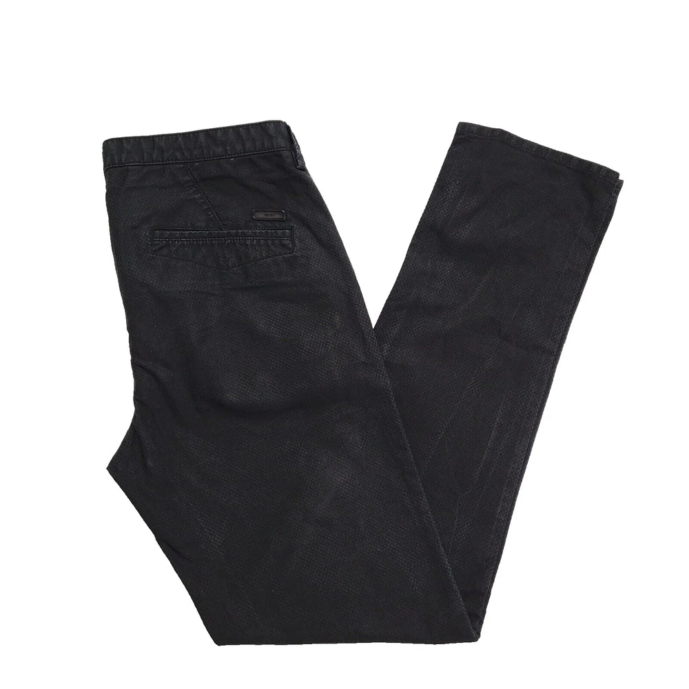 Hugo Boss Black Straight Cotton Zip Fly Dress Trousers UK Men's M W32 L32 K121