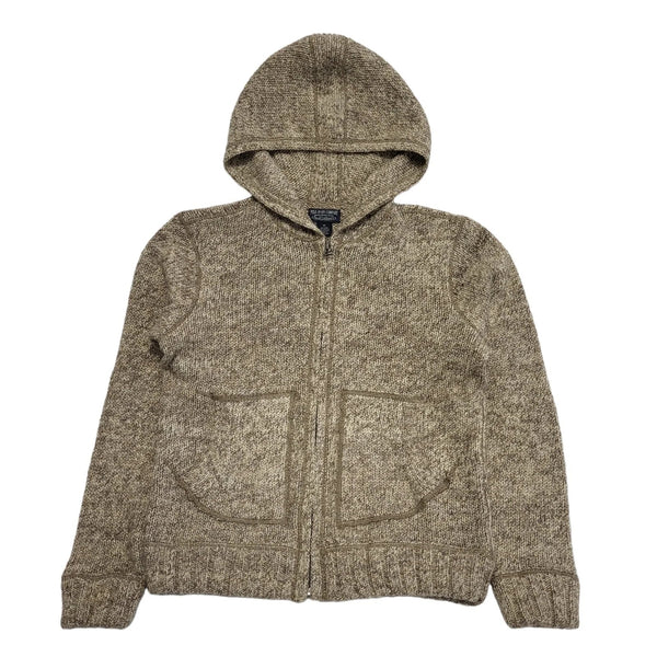 Polo Jeans Beige Hooded Wool Jacket Uk Women's Medium BB221