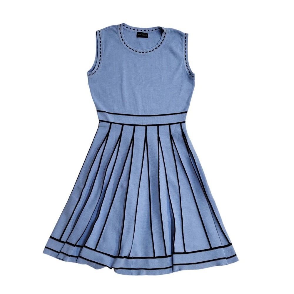 Jarnes Lakeland Blue Sleeveless Summer Dress UK Women's Size L EE696