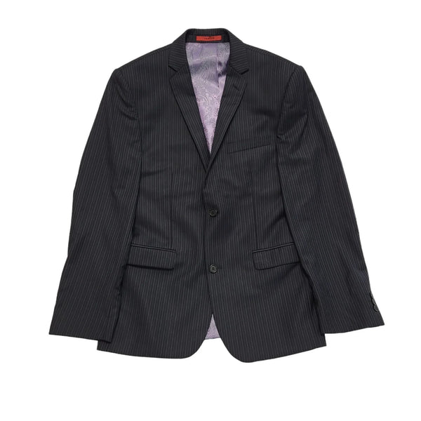 Ted Baker Black Stripes Suit Blazer Jacket Uk Men's Size M 40" EE59