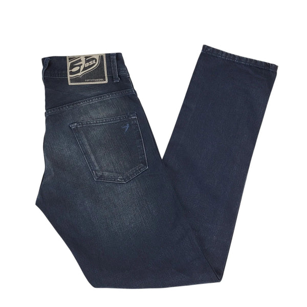Diesel Fiftyfive DSL Dark Blue Straight Denim Jeans Uk Men's XS 28 L30 Bnwt L721