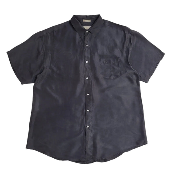 Alfalfa Y2K Blue Relaxed Fit Short Sleeve Shirt Men's UK Size XL