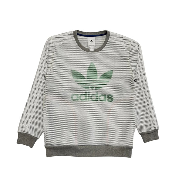 Adidas Grey Crew Neck Sweatshirt Uk Men's Size M DD193