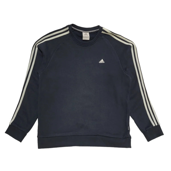 Adidas Navy Blue Long Sleeve Casual Sports Sweatshirt uk Men's Large H635