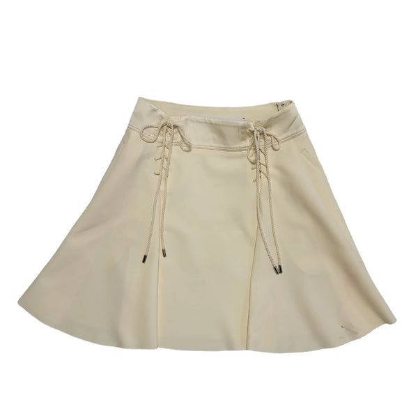 Carven Cream Skater Flare Skirt Women's UK 6 W22 BNWT H475