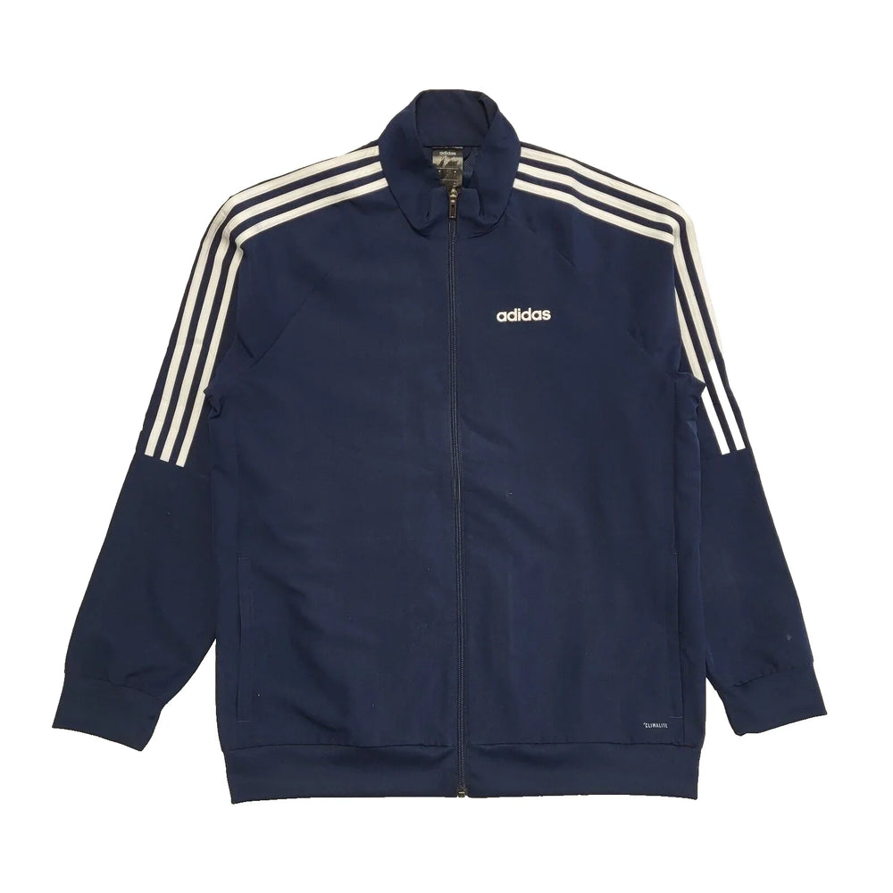 Adidas Navy Blue Lightweight Sports Track Jacket Uk Men's Size Large L545