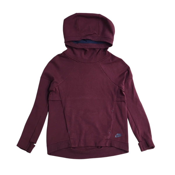 Nike Maroon  Pullover Toggle Hoodie UK Men's Size S EE765