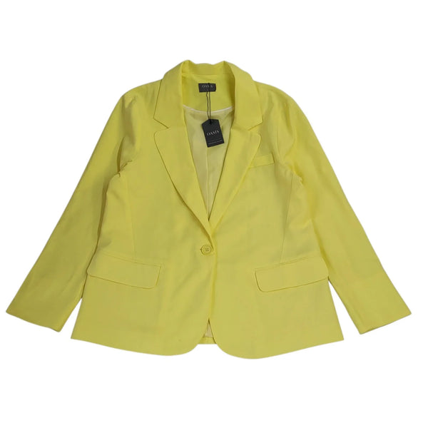 Oasis Yellow One Button Suit Jacket Uk Women's XL 14 Bnwt L758
