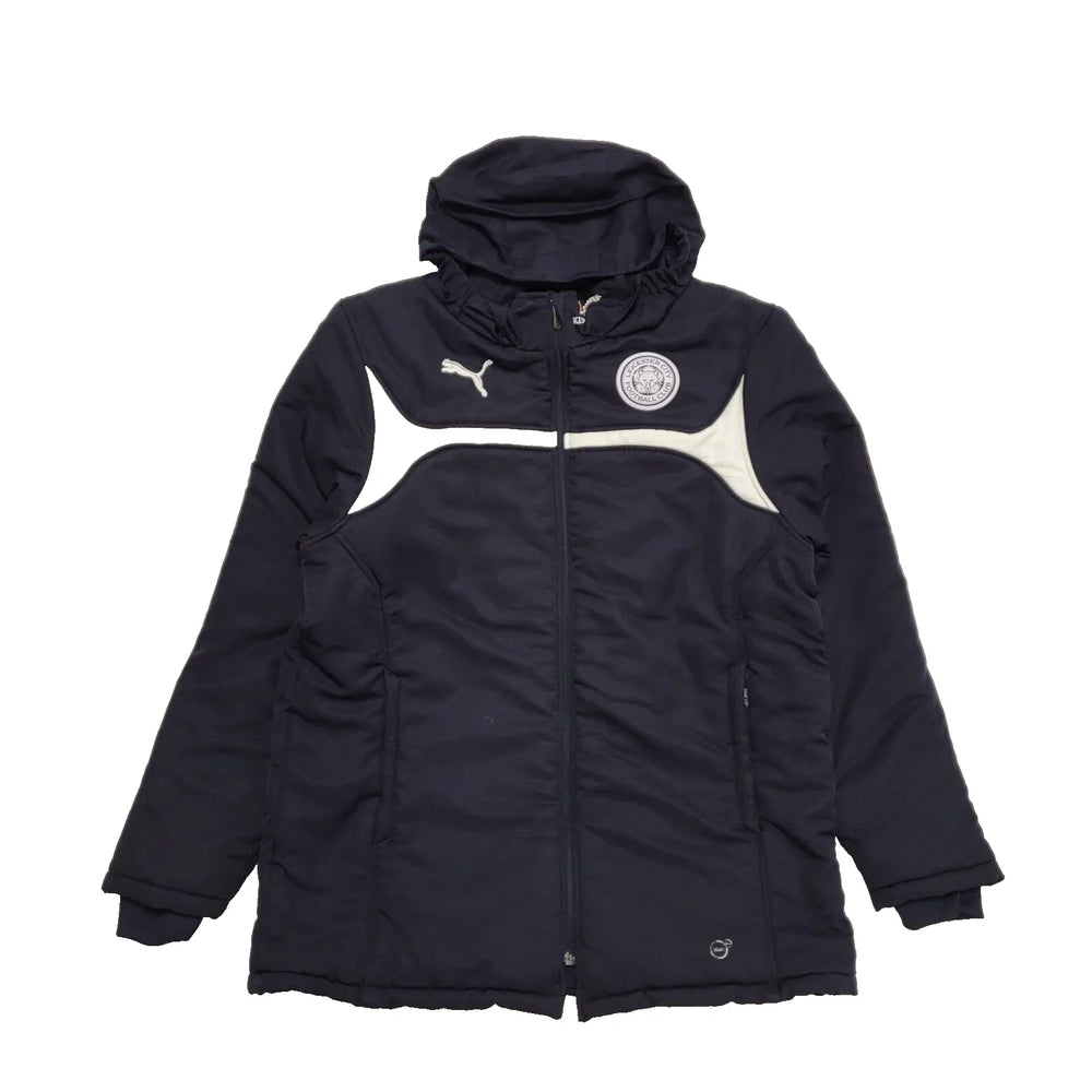 Puma Navy Blue Leicester City Football Hooded Sports Jacket uk XL BB326