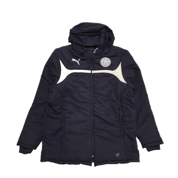Puma Navy Blue Leicester City Football Hooded Sports Jacket uk XL BB326