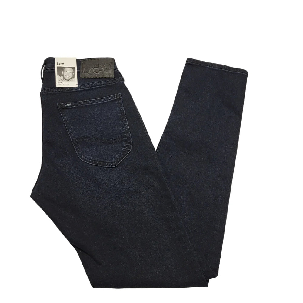 Lee Luke Slim Tapered Dark  Denim Jeans Men's XS W28 L32 Bnwt BB788