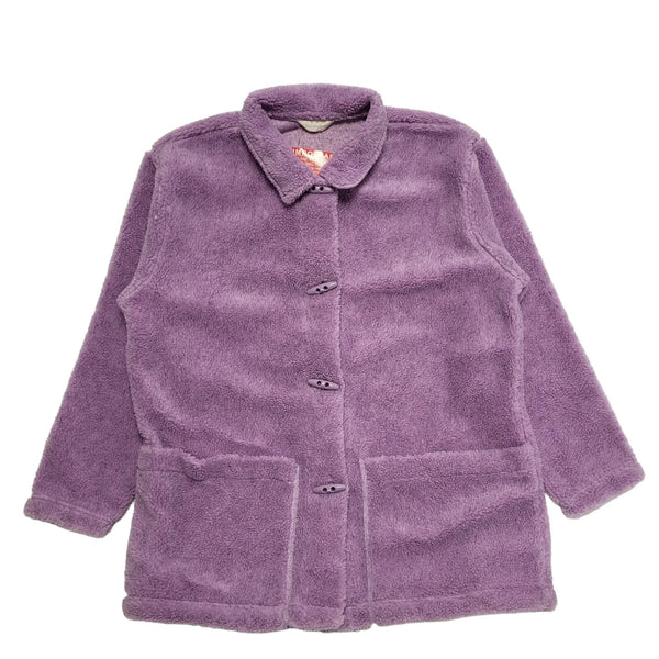 For Women Purple Faux Fur Long Sleeve Coat UK Women's 18/20 H697