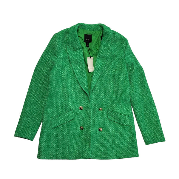 River Island Green Button Dress Coat Uk Women's Size 14 Bnwt BB670