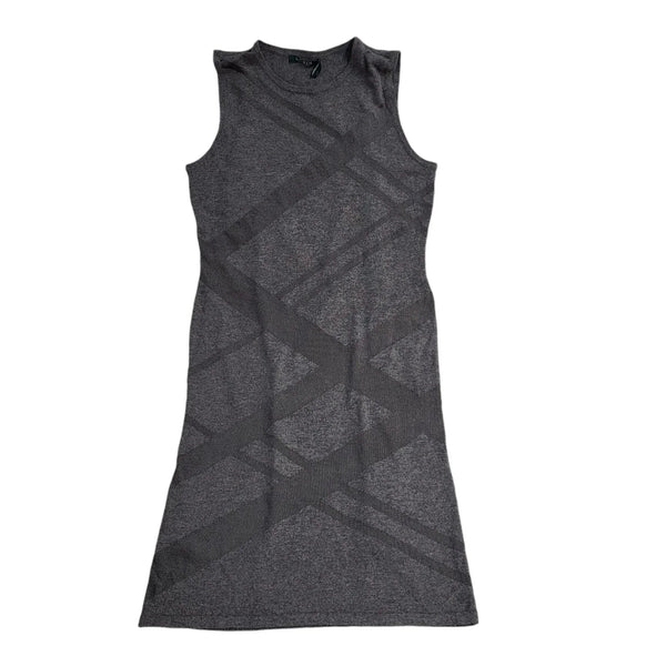 Ralph Lauren Grey Sleeveless Bodycon Dress UK Women's Size M Bnwt FF8