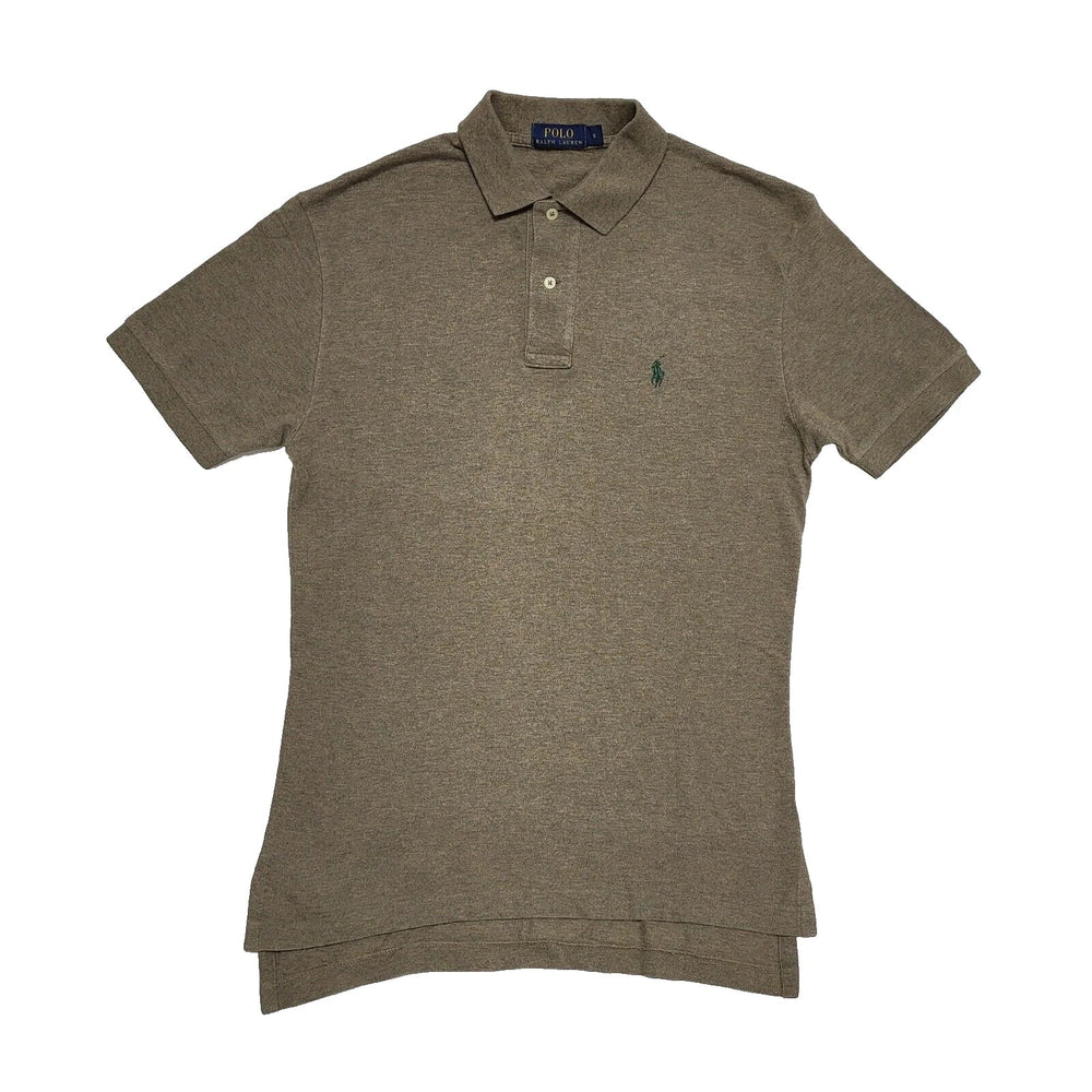 Ralph Lauren Light Brown Short Sleeve Casual Polo Shirt Men's Small H879