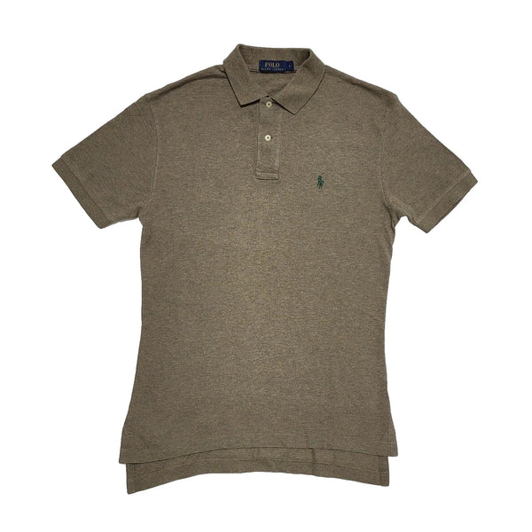 Ralph Lauren Light Brown Short Sleeve Casual Polo Shirt Men's Small H879