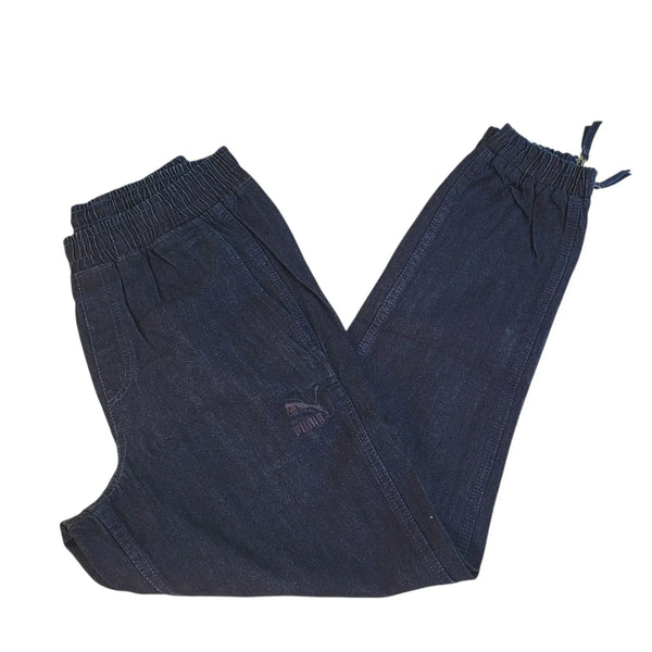 Puma T7 Track Pant Joggers Tracksuit Blue Denim Women's Bnwt M 10 W28 L28 L994