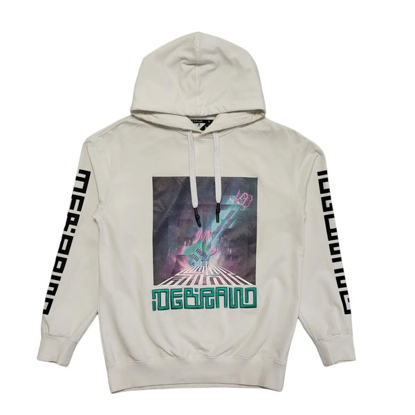 Debrand White Drawstring Pullover Sweatshirt Hoodie Uk Men's Size M D200