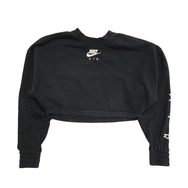 Nike Black Sports Cropped Sports Sweatshirt UK Women's Size XS K508