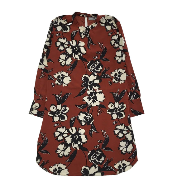 b.young Turtle Neck Print Long Sleeve Casual Dress Uk Women's Size 14 Bnwt L701