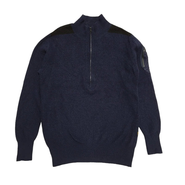 G-Star Navy Blue High Neck Cotton Jumper Uk Men's Medium BB277
