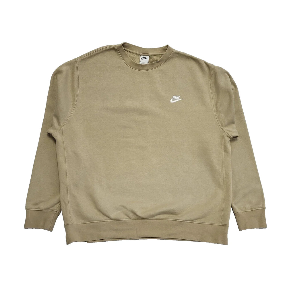Nike Khaki Crew Neck Sports Sweatshirt Uk Men's Size XL L389