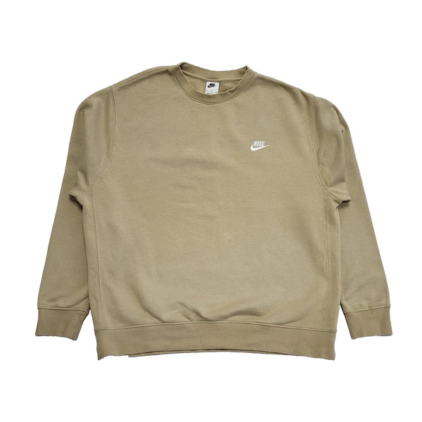 Nike Khaki Crew Neck Sports Sweatshirt Uk Men's Size XL L389