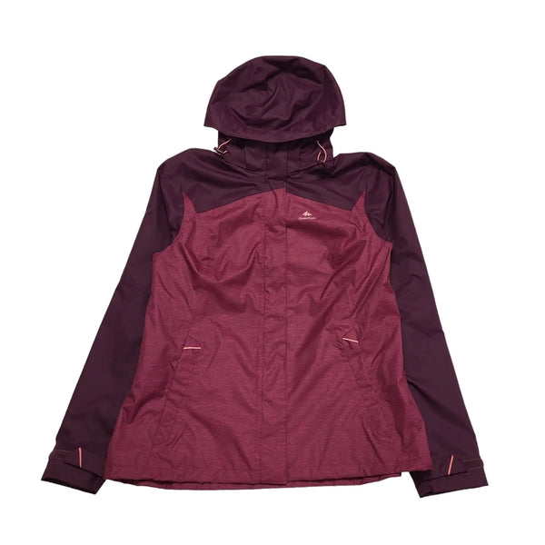Quechua Purple Hiking Walking Hooded Jacket Uk Women's XL BB925