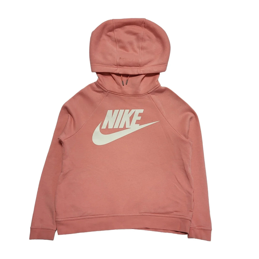 Nike Pink Long Sleeve Drawstring Sweatshirt Hoodie uk Women's Small H716
