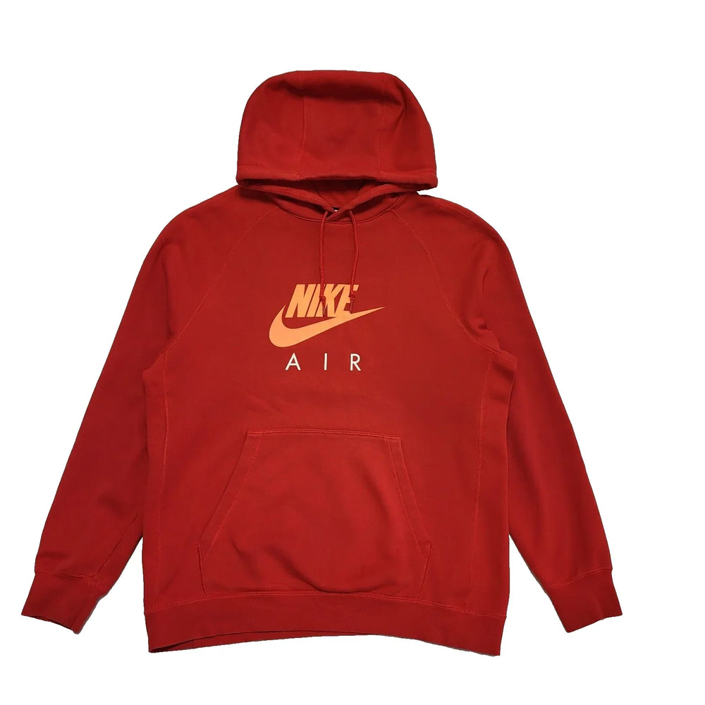 Nike Red Drawstring Pullover Sweatshirt Hoodie Uk Men's Size L L584