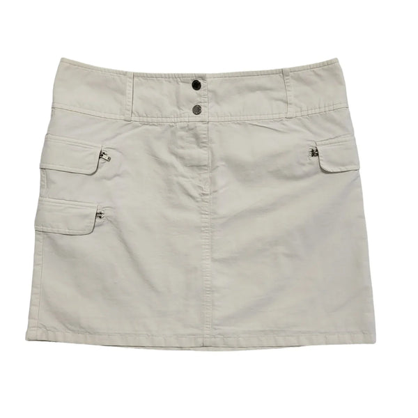 Tommy Hilfiger White Cotton Mini Skirt Uk Women's Size 16 W34