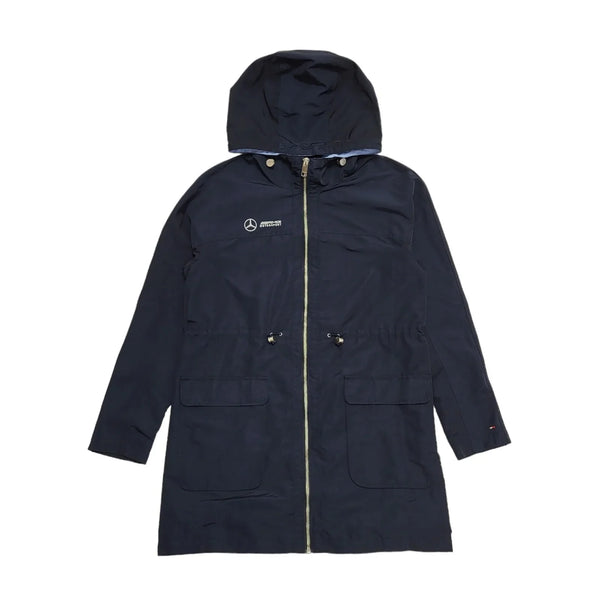 Tommy Hilfiger Navy Blue Zipped AMG Hooded coat Women's XS BB226