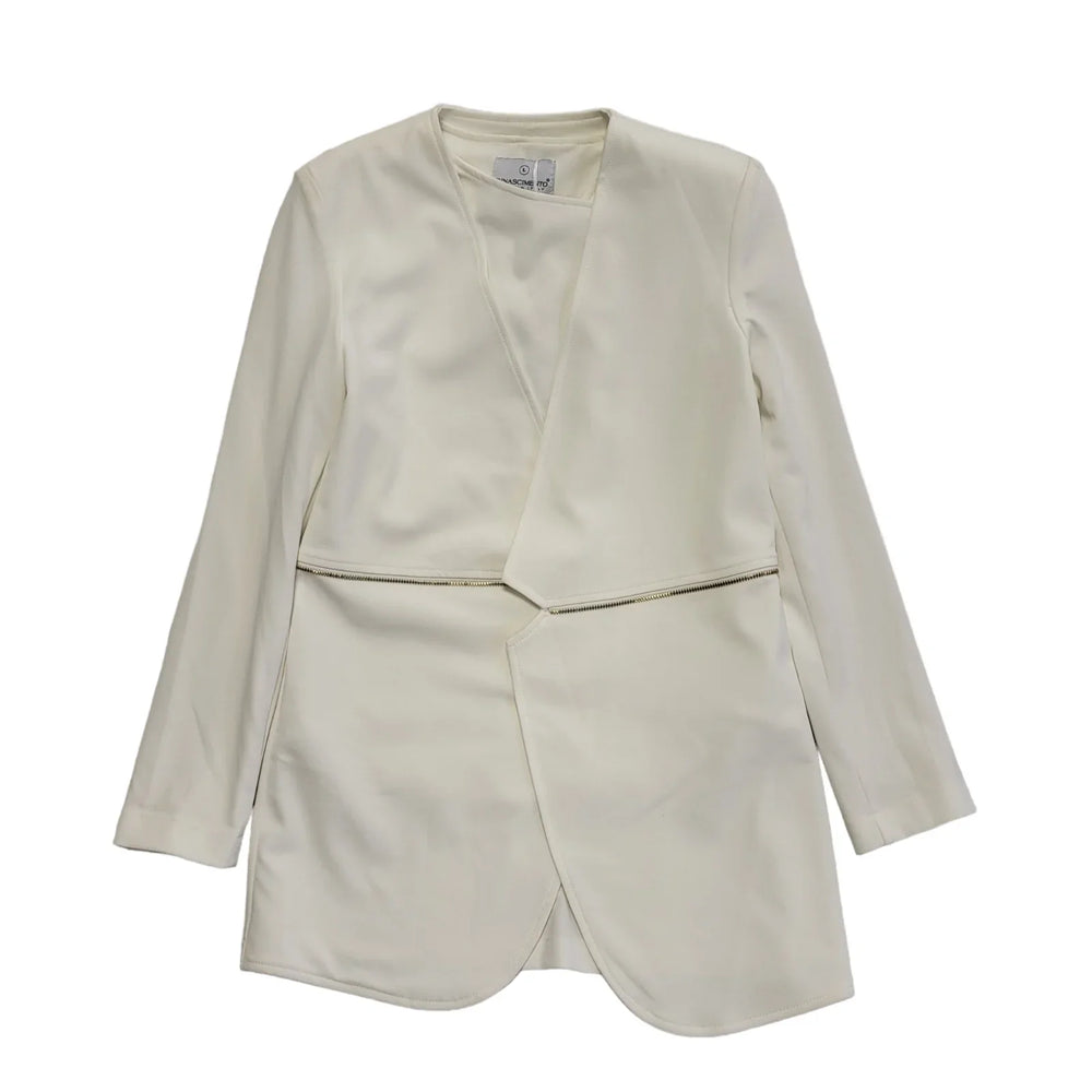 Rinascimento White Open Front Dress Jacket Uk Women's Size Large Bnwt CC632