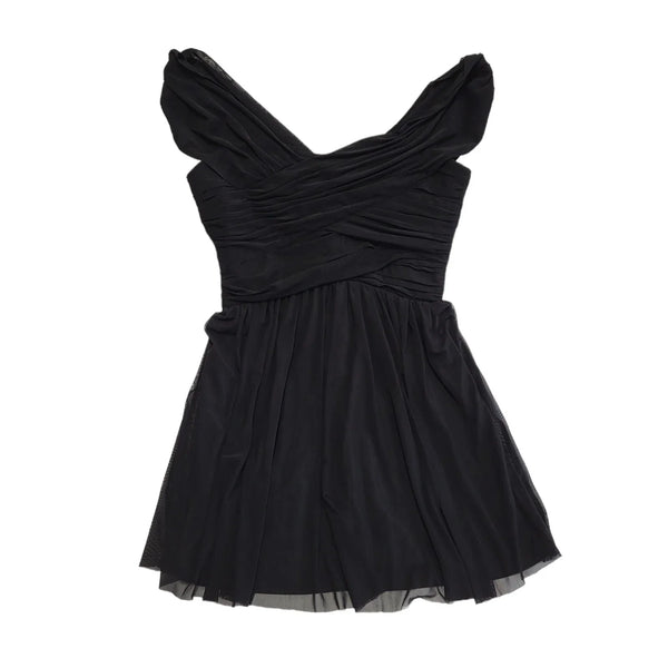 Topshop Black Evening Party  Dress Uk Women's Size 10 Bnwt DD861