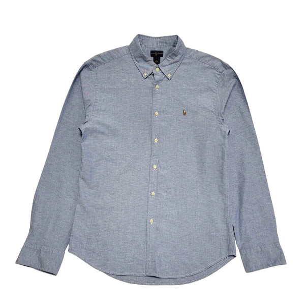 Polo Ralph Lauren Blue Long Sleeve Shirt Uk Boy's Size Large DD815