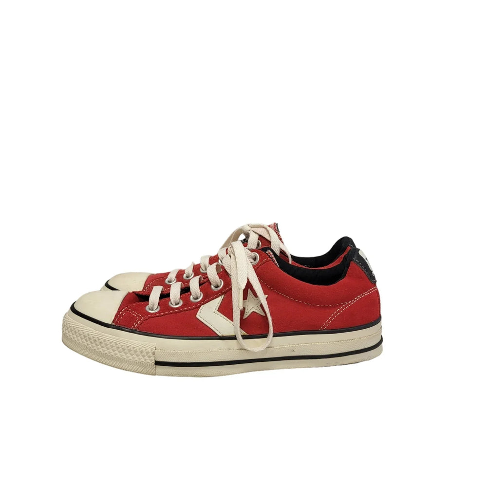 Converse All Star Red Lace-up Low Top Flat Trainers Women's Uk 5