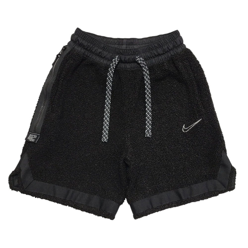 Nike Fleece Sport Shorts With Pockets Drawstring Black Womens Size S W26 CC736