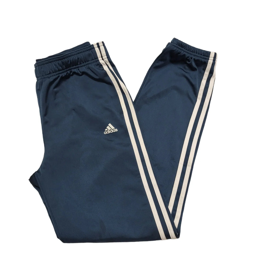 Adidas Blue Tapered Tracksuit Jogger Bottoms Uk Boys 13-14 years W28 L30 CC363