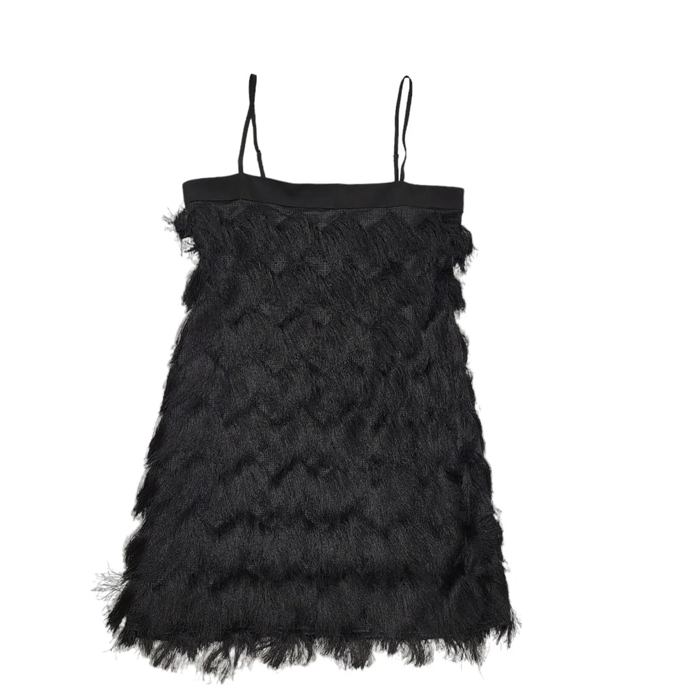 River Island Black Sleeveless Ethnic Artizan Dress UK Women's 12 Bnwt BB351